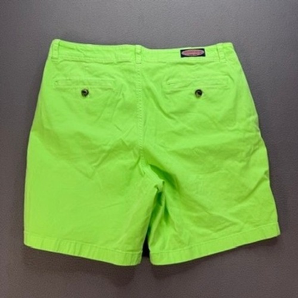 Vineyard Vines Island Short Slim Fit Mens 34 Green‎ Chino Cotton Beach Casual - Picture 10 of 11
